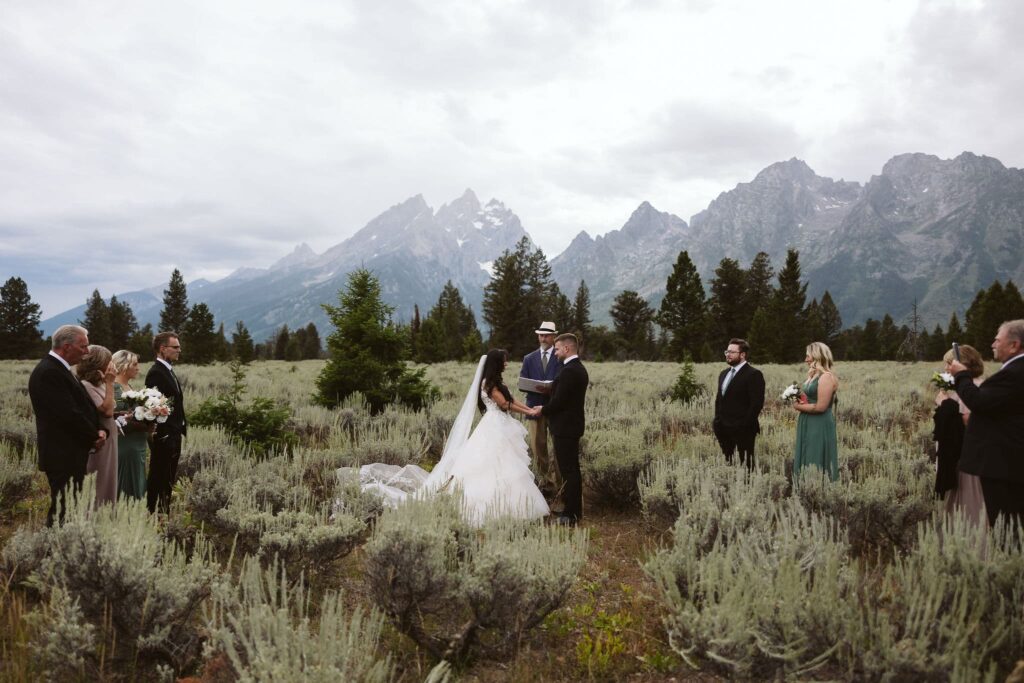 mountain view turnout wedding ceremony